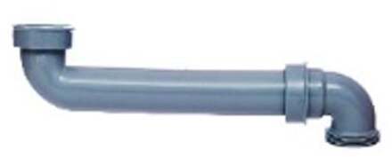 ECO-SAVE kunststof ruimtebesparende gootsteenafvoerbocht, grijs, 1 1/2" IT x 290 mm x 1 1/2" ET - 98833849