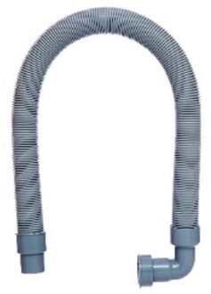 ECO-SAVE kunststof Verlängerungsschlauch, grijs, 1 1/2"ER x 1000 x 40/50 mm, met 90° bocht - 98836419