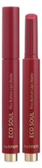 Eco Soul Kiss Button Lips Matte - 5 Colors #02 Chilling Red