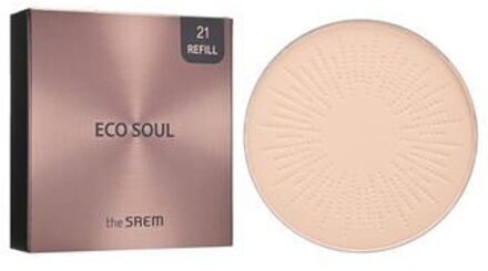 Eco Soul Luxury Gold Pact Refill Only - 2 Colors #21 Light Beige