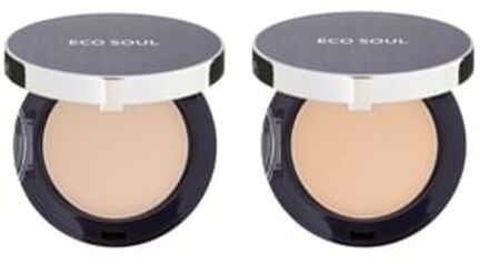 Eco Soul Perfect Cover Pact - 2 Colors 2023 Version - #23 Natural Beige