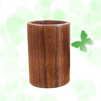 Eco-vriendelijke Houten Gebruiksvoorwerp Houder Ronde Eetstokjes Organizer Caddy Voor Keuken Spatel Tang Bestek Vork Lepel