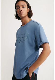 Ecoalf Genderneutraal Santa T-shirt - XL Ecoalf , Blue , Heren - Xl,M