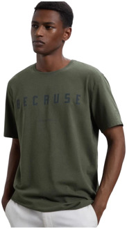 Ecoalf Klassiek Katoenen T-Shirt Ecoalf , Gray , Heren - XL