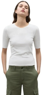 Ecoalf Salla Tencel Biologisch Katoen T-shirt Ecoalf , White , Dames - Xl,L,M