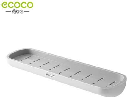 Ecoco Badkamer Plank Douche Organizer Caddy Organizer Wall Mount Shampoo Rack Geen Boren Keuken Opslag grijs nee Towel Bar
