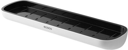 Ecoco Badkamer Plank Douche Organizer Caddy Organizer Wall Mount Shampoo Rack Geen Boren Keuken Opslag zwart nee Towel Bar
