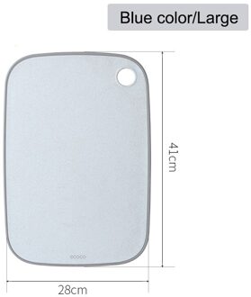 Ecoco Hakblokken Tool Rechthoek Hangable Snijplank Duurzaam Antislip Keuken Accessoires Snijplank groot blauw