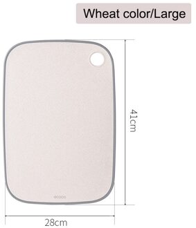 Ecoco Hakblokken Tool Rechthoek Hangable Snijplank Duurzaam Antislip Keuken Accessoires Snijplank groot Wheat