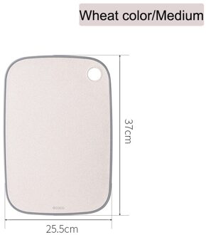 Ecoco Hakblokken Tool Rechthoek Hangable Snijplank Duurzaam Antislip Keuken Accessoires Snijplank medium Wheat