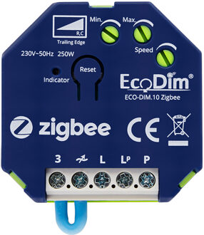 EcoDim LED Inbouwdimmer Module - Smart WiFi - ECO-DIM.10 - Fase Afsnijding RC - ZigBee - 0-250W