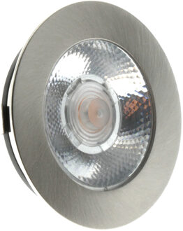 EcoDim LED Spot Keukenverlichting - ED-10045 - 3W - Warm Wit 2700K - Dimbaar - Waterdicht IP54 - Onderbouwspot - Zilverkleurig
