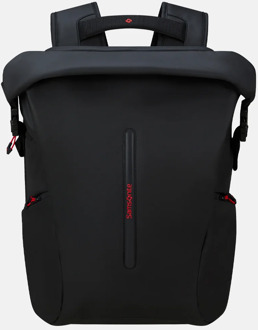 Ecodiver Rolltop laptoprugzak 17 inch black Zwart