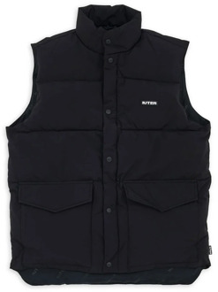 EcoDown Puff Vest Zwart Polyester Iuter , Black , Heren - Xl,S