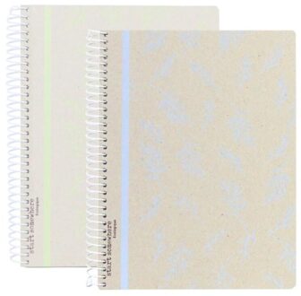 Ecologique - schrift spiraal hardcover a4, gelinieerd, assorti