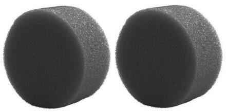 Ecologisch grimeer sponsje - 2x - rond - antraciet - Natuurlijk make up sponsje - Grimeersponsje Grijs