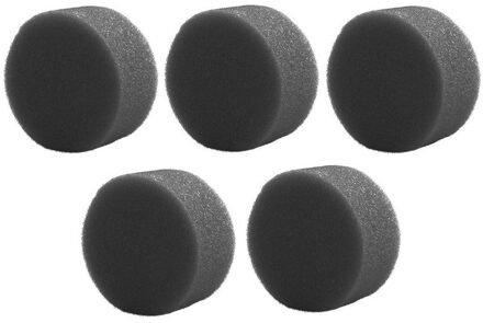 Ecologisch grimeer sponsje - 5x - rond - antraciet - Natuurlijk make up sponsje - Grimeersponsje Grijs