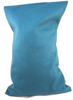 Ecologisch Kersenpitkussen 30 x 20 cm (Blauw), voor soepele spieren en ontspanning - Azuurblauw