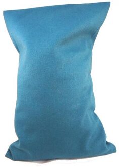 Ecologisch Kersenpitkussen-hoes - losse wasbare kussensloop voor kersenpitkussen 20x30 (Kleur: Azuur Blauw)