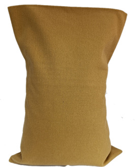 Ecologisch Kersenpitkussen-hoes - losse wasbare kussensloop voor kersenpitkussen 20x30 (Kleur: Oker Karamel)