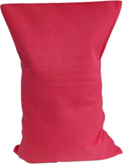 Ecologisch Kersenpitkussen-hoes - losse wasbare kussensloop voor kersenpitkussen 20x30 (Kleur: Warm Roze)