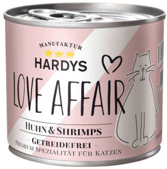 Economy pack 24x200g kip & Garnalen Hardys LOVE AFFAIR natvoer voor katten