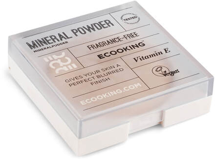 Ecooking Mineral Powder 8.5g (Various Shades) - 02 Light with Cool Undertone