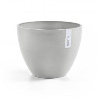 ECOPOTS Antwerp kunststof bloempot Wit/Grijs - Ø 48 cm