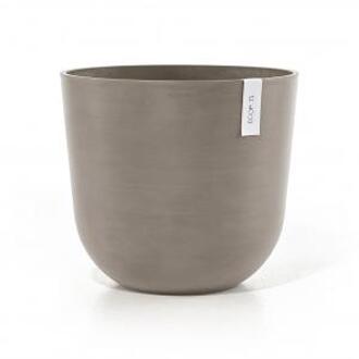 ECOPOTS Oslo met waterreservoir kunststof bloempot Taupe - Ø 42,8 cm