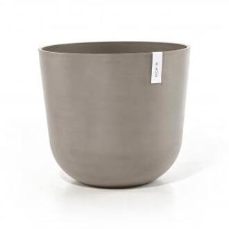 ECOPOTS Oslo met waterreservoir kunststof bloempot Taupe - Ø 52,5 cm
