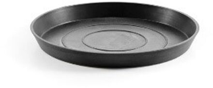 ECOPOTS Pot Donkergrijs Rond Schoteltje Ø25cm