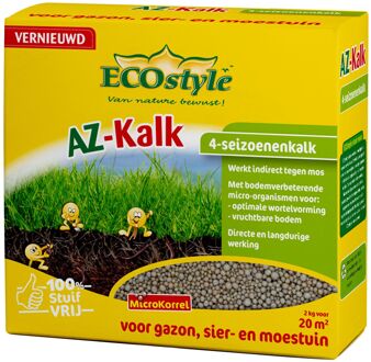 Ecostyle AZ-Kalk - 2 kg - kalk voor 20 m2