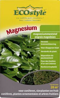 Ecostyle Magnesium - magnesiummeststof voor coniferen, sierplanten en fruit - 1 kg voor 20 m2
