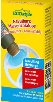 Ecostyle Navulling Mierenlokdoos - 2 X 20ml