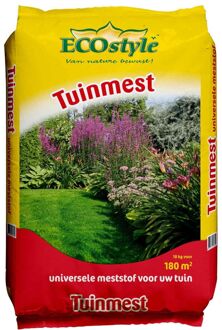 Ecostyle Tuinmest - 18 kg - algemene tuinmeststof voor 180 m2