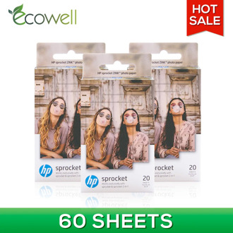 Ecowell 2x3" Small Zink Sticker Paper photo paper compatible for HP Sprocket or HP Sprocket 2-in-1 Photo Printer