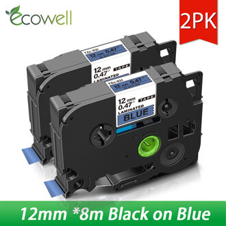 Ecowell Waterdichte Beschermende Tas Voor Brother 231 PTH110 PT-H110 Label Maker Eva Hard Case Portable Travel Carry Doos 2roze zwart on blauw