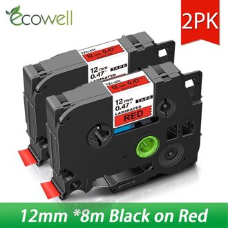 Ecowell Waterdichte Beschermende Tas Voor Brother 231 PTH110 PT-H110 Label Maker Eva Hard Case Portable Travel Carry Doos 2roze zwart on rood