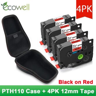 Ecowell Waterdichte Beschermende Tas Voor Brother 231 PTH110 PT-H110 Label Maker Eva Hard Case Portable Travel Carry Doos Case - 4roze 431