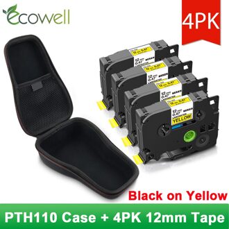 Ecowell Waterdichte Beschermende Tas Voor Brother 231 PTH110 PT-H110 Label Maker Eva Hard Case Portable Travel Carry Doos Case - 4roze 631