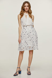 Ecru Band Detail Mouwloze Top - EU 44 / UK 16