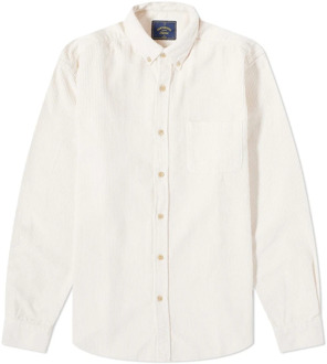 Ecru Corduroy Overhemd Portuguese Flannel , White , Heren - S
