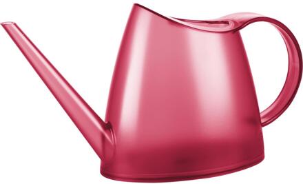 EDA bloemgieter Fuchsia 1.5 liter kunststof transparant rood