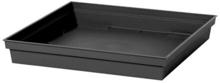 Eda Bloempot onderschaal - antraciet - kunststof - L33 x B33 x H5 cm - opvangschaal