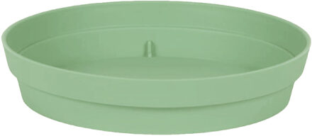 Eda Bloempot onderschaal Toscane - kunststof - groen - D28 cm - opvangschalen