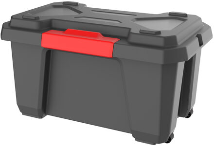 Eda outdoor/tuin opberg box Xpert Pro - vocht- en vorstbestendig - zwart - 70 liter - 73 x 45 x 40 c