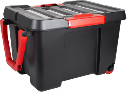 Eda outdoor/tuin StockR opberg box - vocht- en vorstbestendig - zwart - 120 liter - 77 x 56 x 48 cm