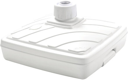Eda Parasolvoet Heavy - vierkant - wit - 57 x 57 cm - 40 liter - kunststof - vulbaar