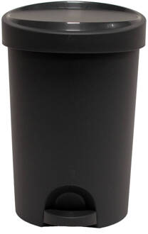 Eda Power Tower Stepy bin pedaalemmer 15 ltr voor zak 20 ltr antraciet Grijs