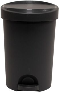 Eda Power Tower Stepy bin pedaalemmer 15 ltr voor zak 20 ltr antraciet Grijs